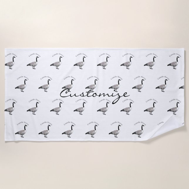 Canada Gose Gander Thunder_Cove Strandtuch (Vorderseite)