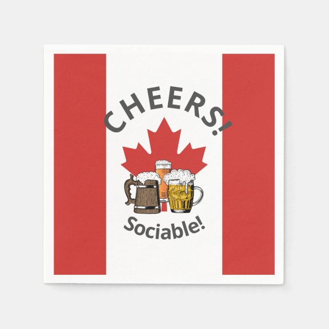 CANADA Great Canadian Beer Paper Serviette (Vorderseite)