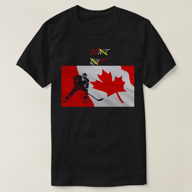 Canada Hockey Flag Classic T Shirt (Design vorne)