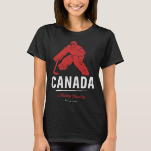 Canada Hockey Goalie Player Eh Team Ahornleaf Ret T-Shirt