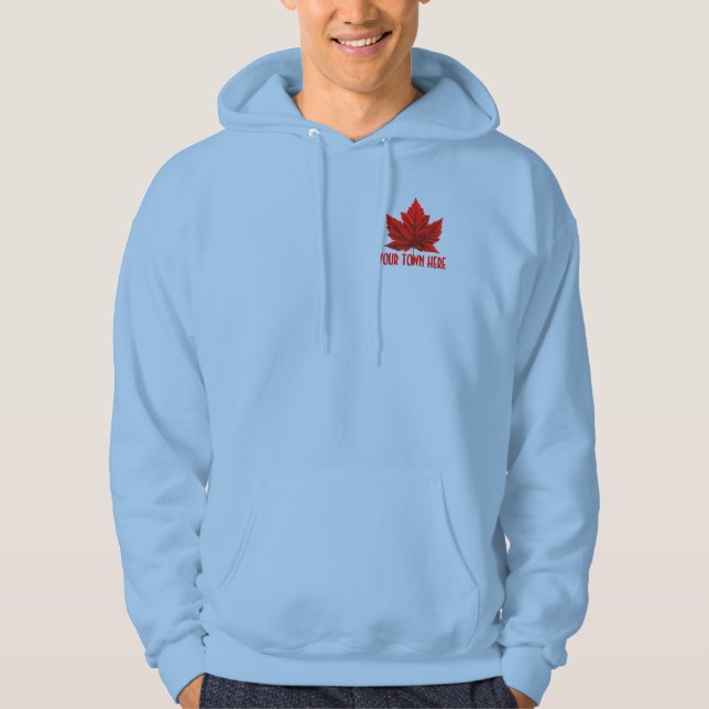 Canada Hoodie Personalisiert Canada Hooded Jacken (Vorderseite)