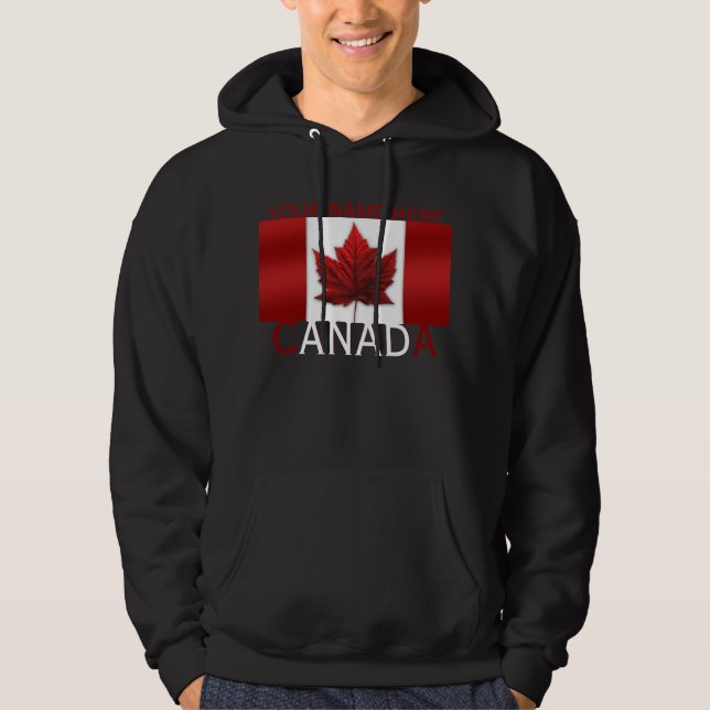 Canada Hoodie Personalisiert Sm - 3XL Canada Shirt (Vorderseite)