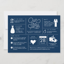 Canada Infographic Save the Date Annoucement Einladung