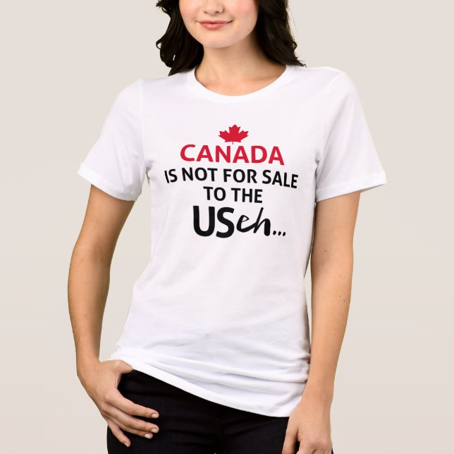CANADA ist nicht für Verkauf in den USA eh Funny O Tri-Blend Shirt (Vorderseite)