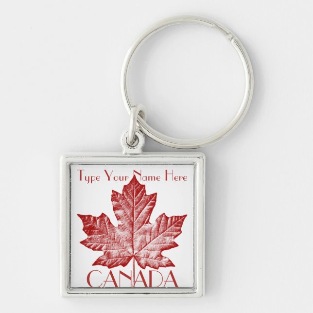 Canada Key Chain Personalisiert Canada Flag Souven Schlüsselanhänger (Vorne)