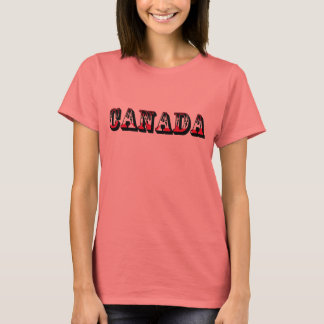 Canada Ladys Ringer T - Shirt