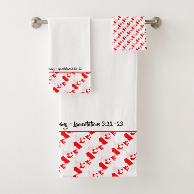 CANADA MAP - Mapellleaf Badhandtuch Set (Insitu)