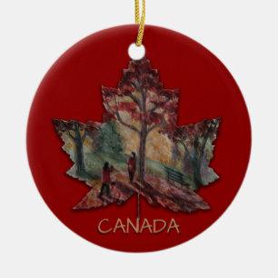 Canada Maple Leaf Art Ornamente Custom