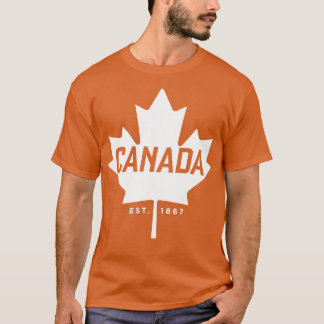 Canada Maple Leaf Design Canada Est 1867 Vintag S T-Shirt