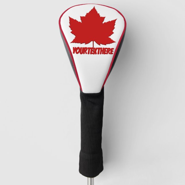 Canada Maple Leaf Golf Driver Cover Golf Headcover (Vorderseite)