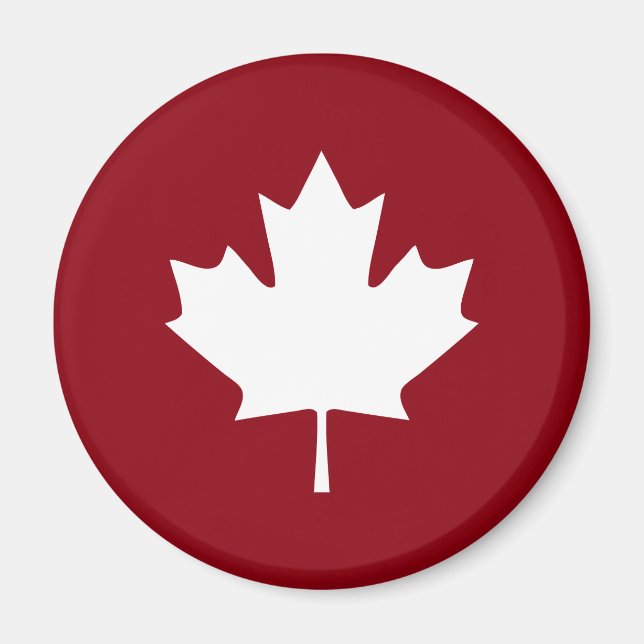 Canada Maple Leaf Magnet - Reverse Colors (Vorne)