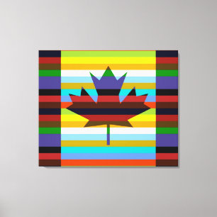 Canada Maple Leaf Pop Art Leinwanddruck