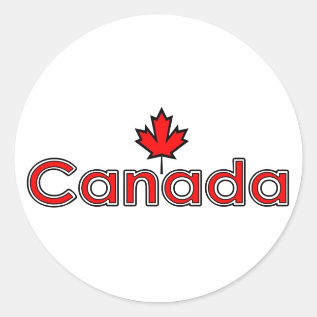 Canada Maple Leaf Stickers (Vorderseite)