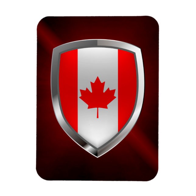 Canada Mettalic Emblem Magnet (Vertikal)