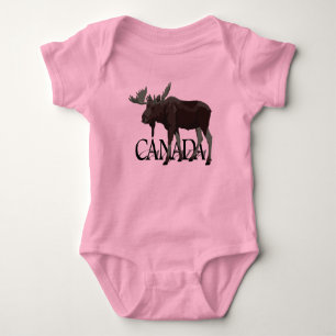 Canada Moose Baby Bodysuit Canada Baby Shirts