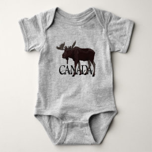 Canada Moose Baby Bodysuit Canada Baby Souvenir Baby Strampler