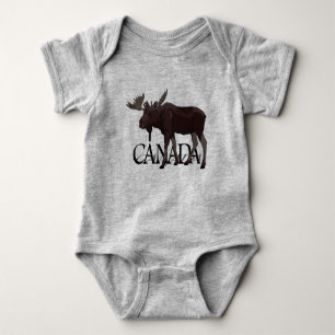 Canada Moose Baby Bodysuit Canada Baby Souvenir Strampler