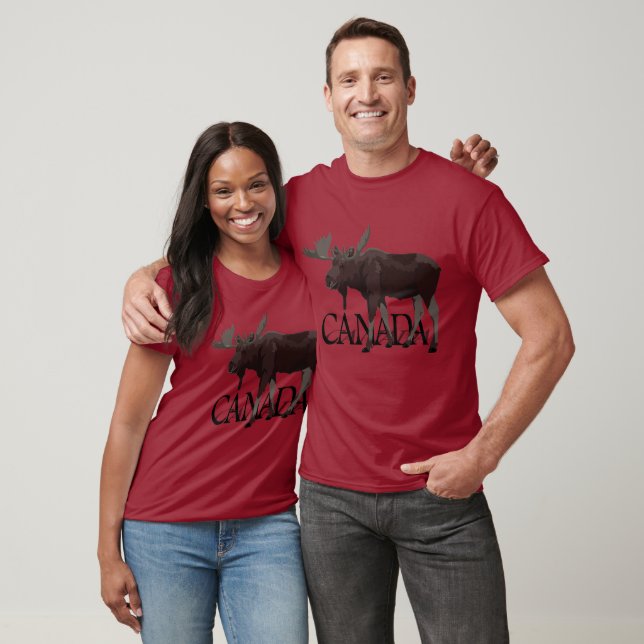 Canada Moose T - Shirt Plus Size Canadian Souvenir (Unisex)