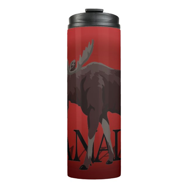 Canada Moose Tumbler Canada Souvenir Tumbler Thermosbecher (Vorderseite)