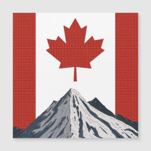 Canada Mountain Travel Poster Magnetkarte