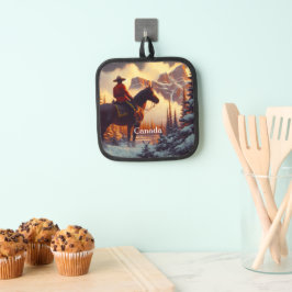 Canada Mounty Rockies Christmas Tree Ornament Topflappen