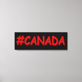 "#CANADA" Niedliche Ausdrucksgestaltung. Jetzt kau Leinwanddruck