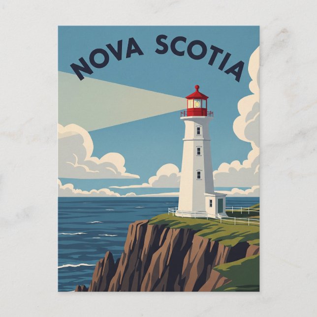 Canada Nova Scotia Lighthouse Postkarte (Vorderseite)