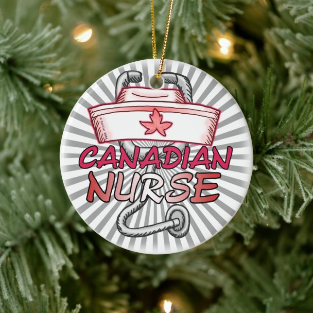 Canada Nurse Keramikornament (Baum)