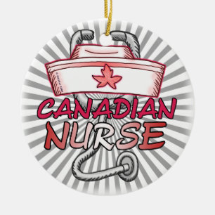 Canada Nurse Keramikornament