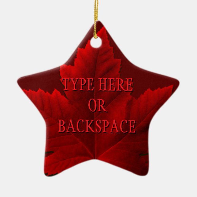 Canada Ornament Personalisiert Souvenir Canada Gif (Vorne)