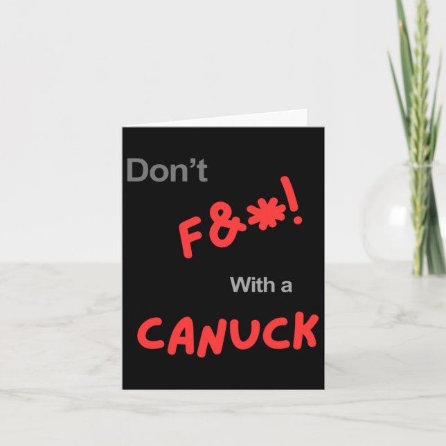 Canada Patriotism Sticker Karte (Vorderseite)
