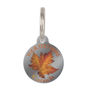 Canada Pet Tag Personalisiert Canada Mapsse Leaf T Haustiermarke