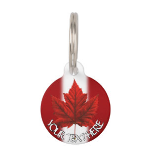 Canada Pet Tag Personalisiert Canada Mapsse Leaf T Haustiermarke
