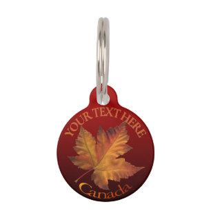 Canada Pet Tag Personalisiert Canada Mapsse Leaf T Haustiermarke