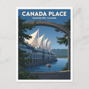 Canada Place Vancouver Geschenk Postkarte