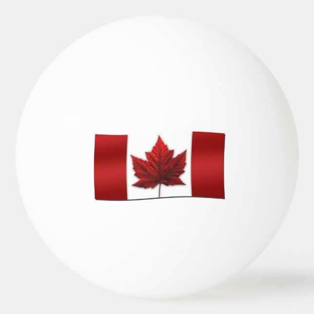 Canada Pong Ball Personalisiert Canada Balls Tischtennisball (Vorderseite)
