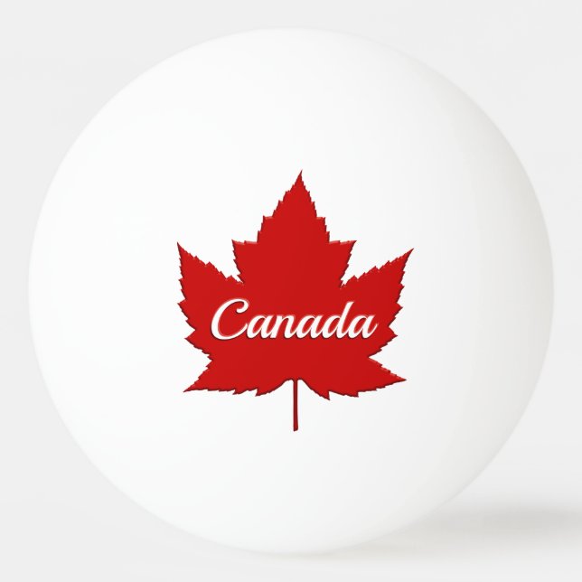 Canada Pong Ball Personalisiert Canada Balls Tischtennisball (Vorderseite)