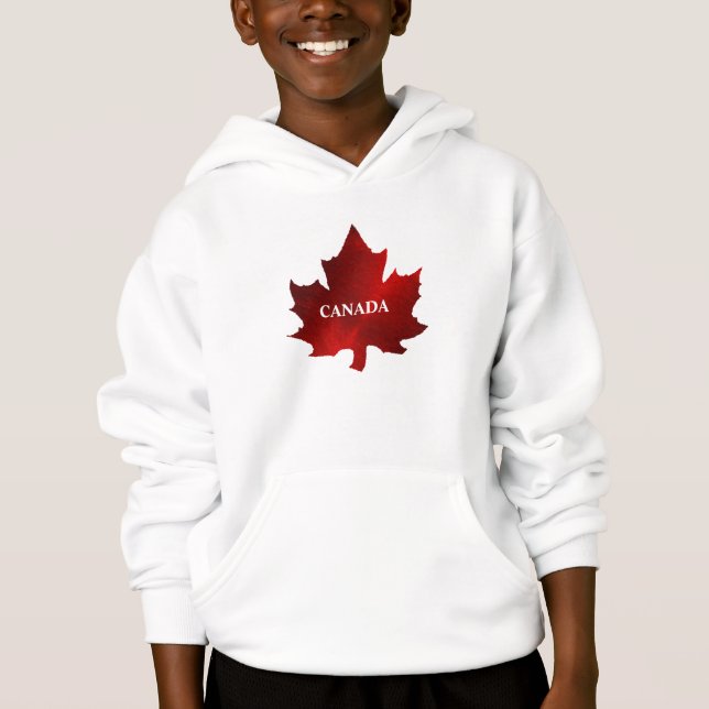 CANADA Red Maple Leaf Hoodie (Vorderseite)
