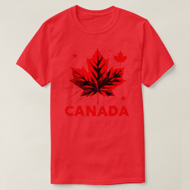 Canada Retro Ästhetik T-Shirt (Design vorne)