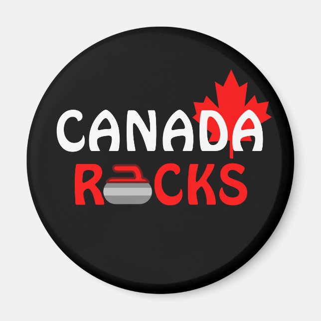 Canada Rocks - Curling Magnet (Vorne)