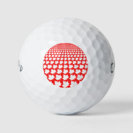 CANADA Rote und weiße Ahornblätter Golf Balls Golfball
