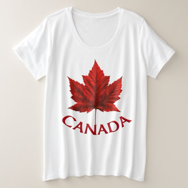Canada Shirt Plus Size T - Shirt Personalisiert (Design vorne)