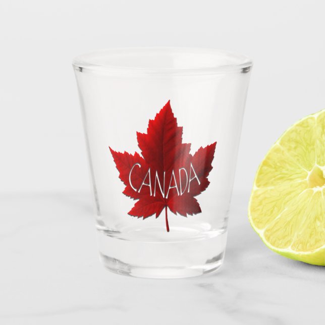 Canada Shot Glasses Canada Maple Leaf Souvenir Schnapsglas (Vorderseite)