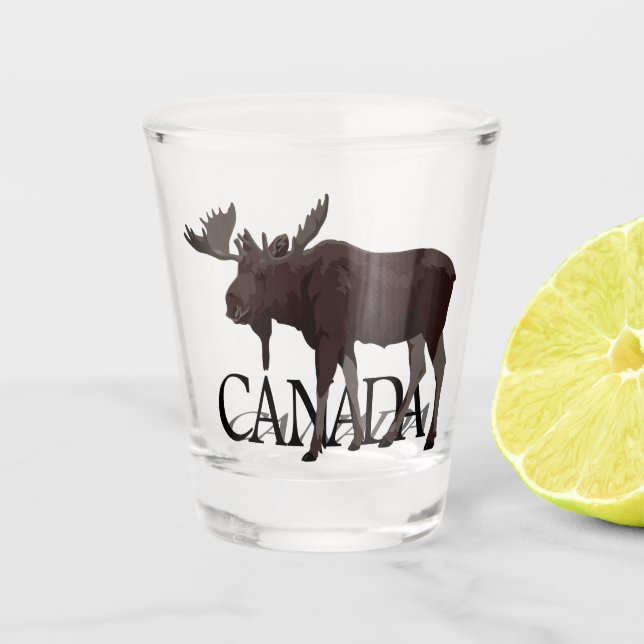 Canada Shot Glasses Canada Moose Souvenir Schnapsglas (Vorderseite)