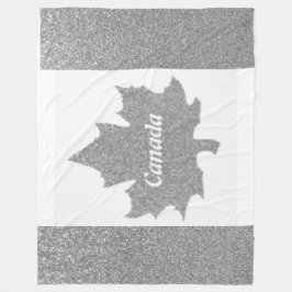 CANADA SILVER FLEECEDECKE