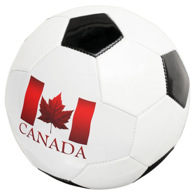Canada Soccer Ball Personalisiert Canada Flag Game (Dreiviertel)
