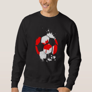 Canada Soccer Graphic Canada Flag Football Sports Sweatshirt