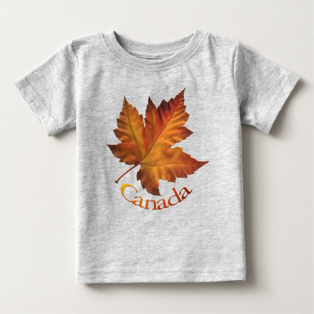 Canada Souvenir Baby T - Shirt - Personalisiert (Vorderseite)