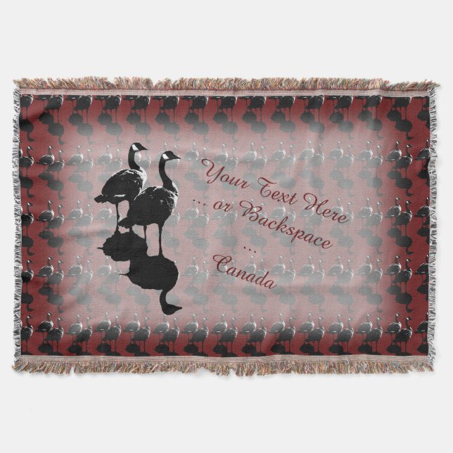 Canada Souvenir Blanket Canada Goose Throw Blanket Decke (Vorderseite)