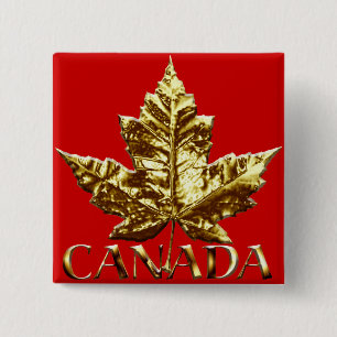Canada Souvenir Button Gold Medal Canada Buttons